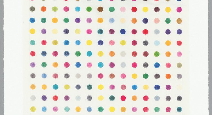 Damien Hirst, Untitled B (Spot Drawing), 2025